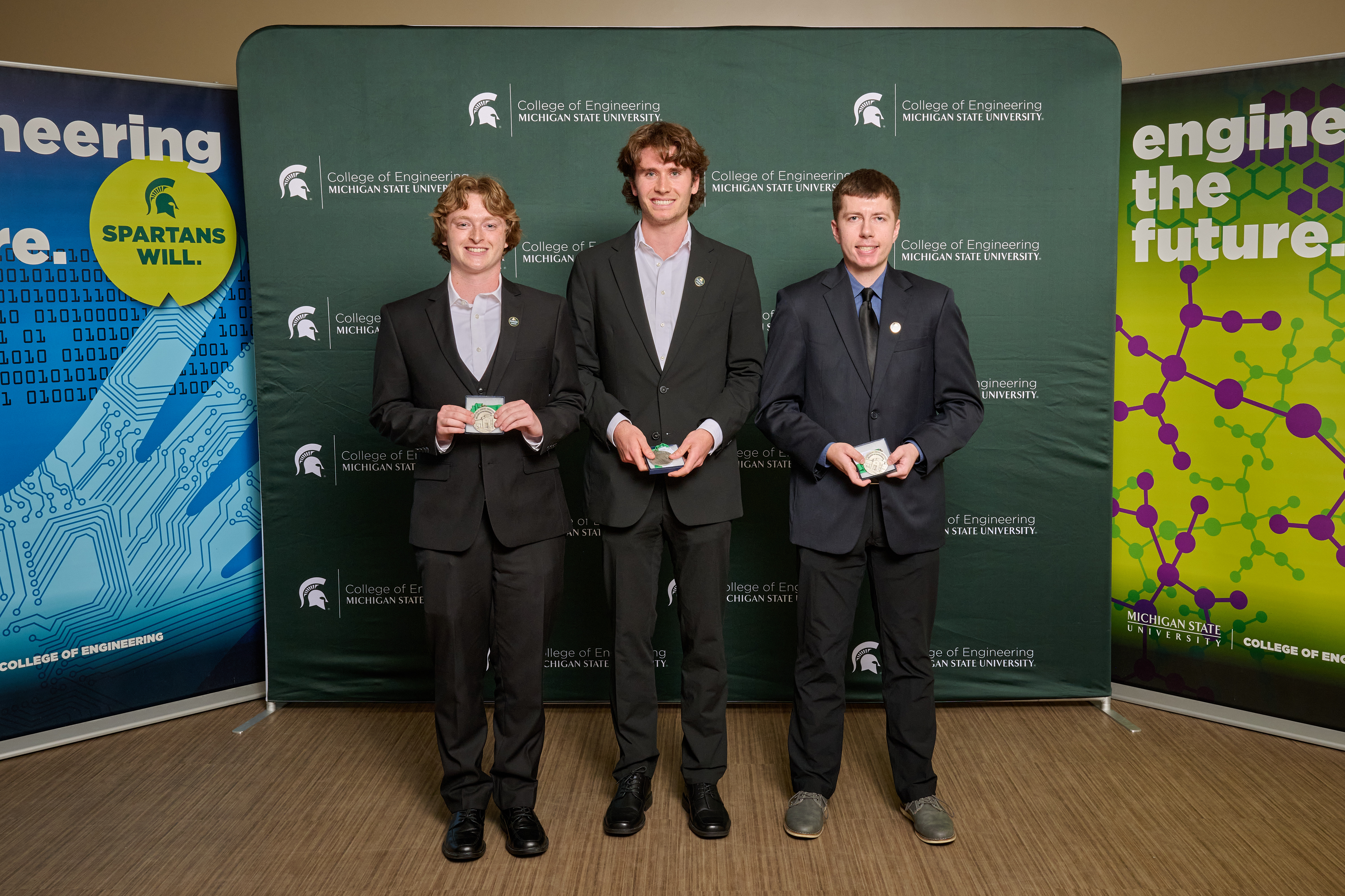 Left to right: Sean Fleming, Jack Pennewell, Nathan Simmons